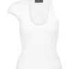 ASYMMETRIC SLEEVE TANK TOP
