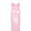 BALCONETTE BRA SEQUIN MIDI DRESS