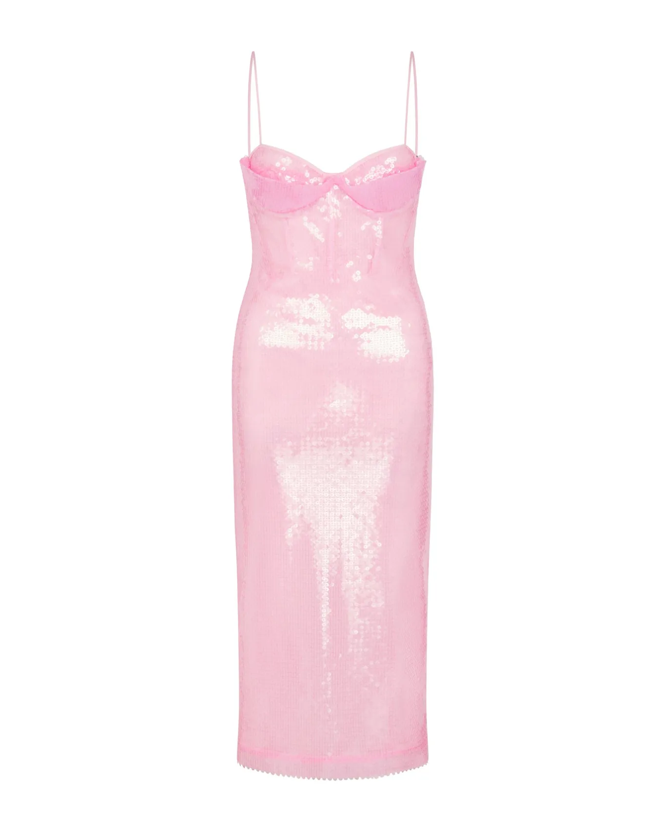 BALCONETTE BRA SEQUIN MIDI DRESS