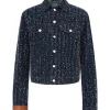 BOUCLE DENIM TRUCKER JACKET