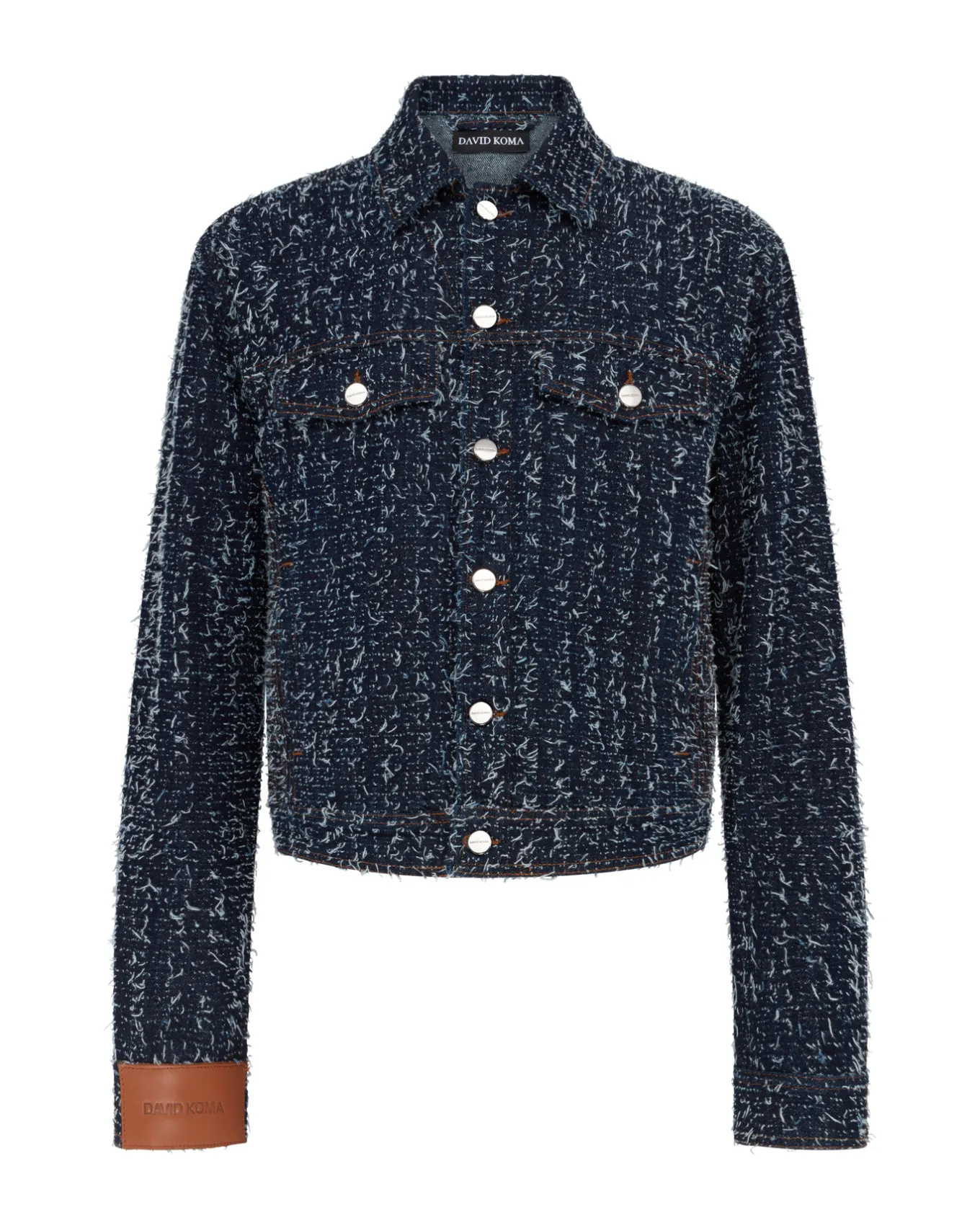 BOUCLE DENIM TRUCKER JACKET