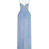 BRA DETAIL TOP AND TULLE CRINOLINE GOWN