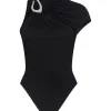 CRYSTAL BUCKLE AND JERSEY BODYSUIT