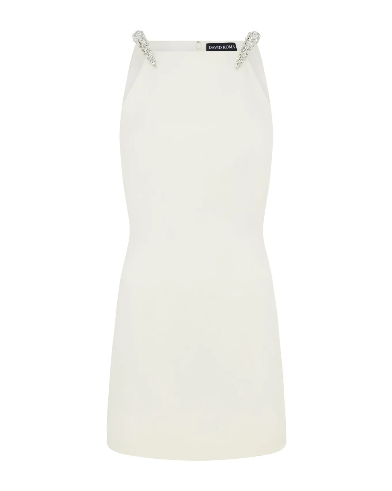 CRYSTAL CLAW DETAIL TAILORED JACKET DRESS