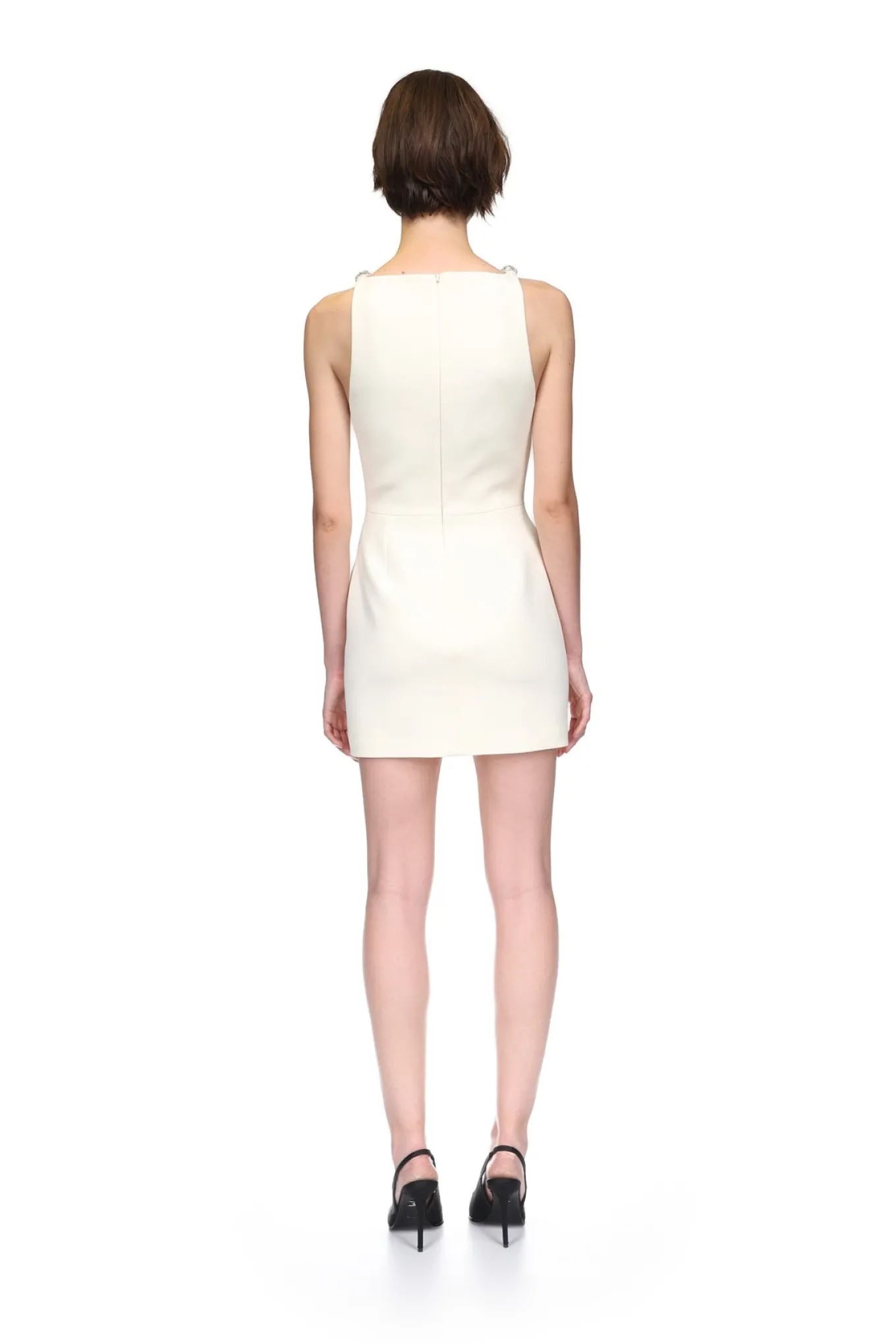 CRYSTAL CLAW DETAIL TAILORED JACKET DRESS