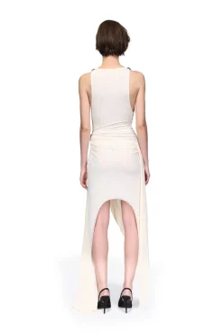 CRYSTAL CLAW DETAILING AND MESH GOWN