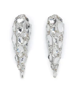 CRYSTAL CLAW SHAPE EARRINGS