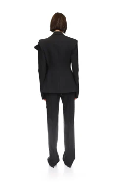 CRYSTAL EMBROIDERED DRAPE OVERLAY JACKET