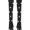 CRYSTAL EMBROIDERED LONG GLOVES