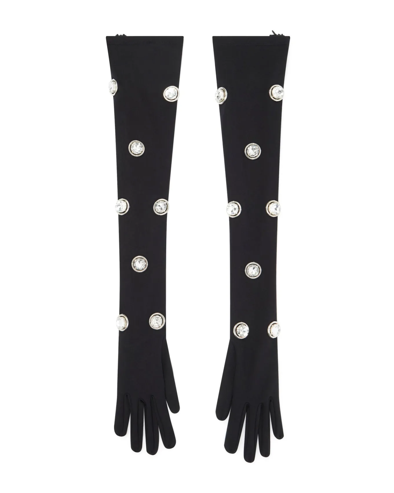 CRYSTAL EMBROIDERED LONG GLOVES