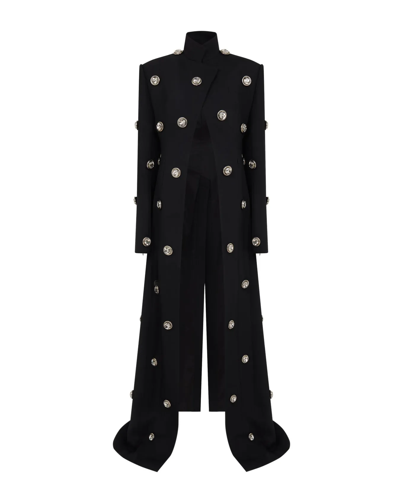CRYSTAL EMBROIDERED TAILORED COAT