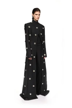 CRYSTAL EMBROIDERED TAILORED COAT