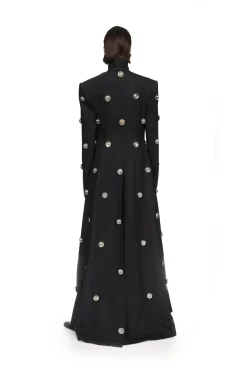CRYSTAL EMBROIDERED TAILORED COAT