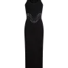 CRYSTAL EMBROIDERED TANK MIDI DRESS