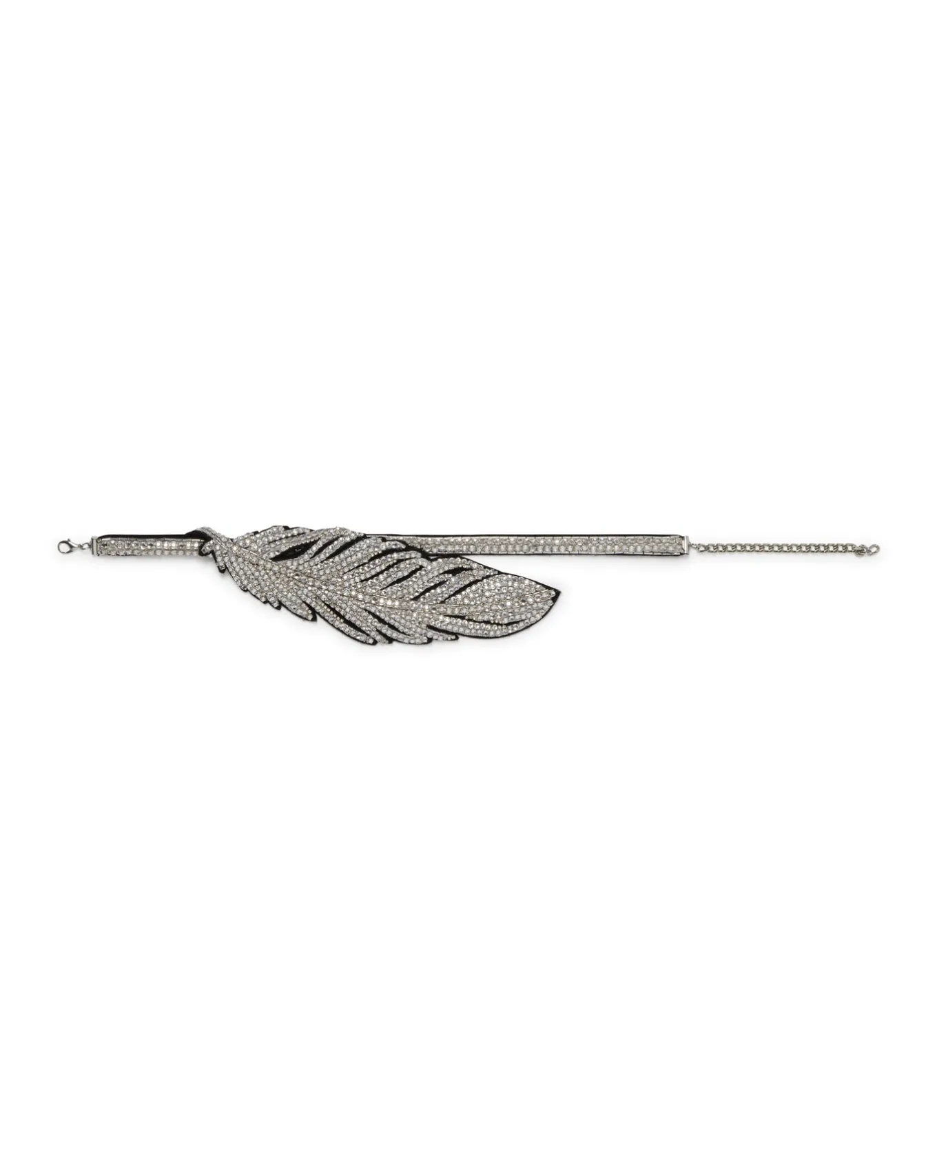 CRYSTAL FEATHER CHOKER