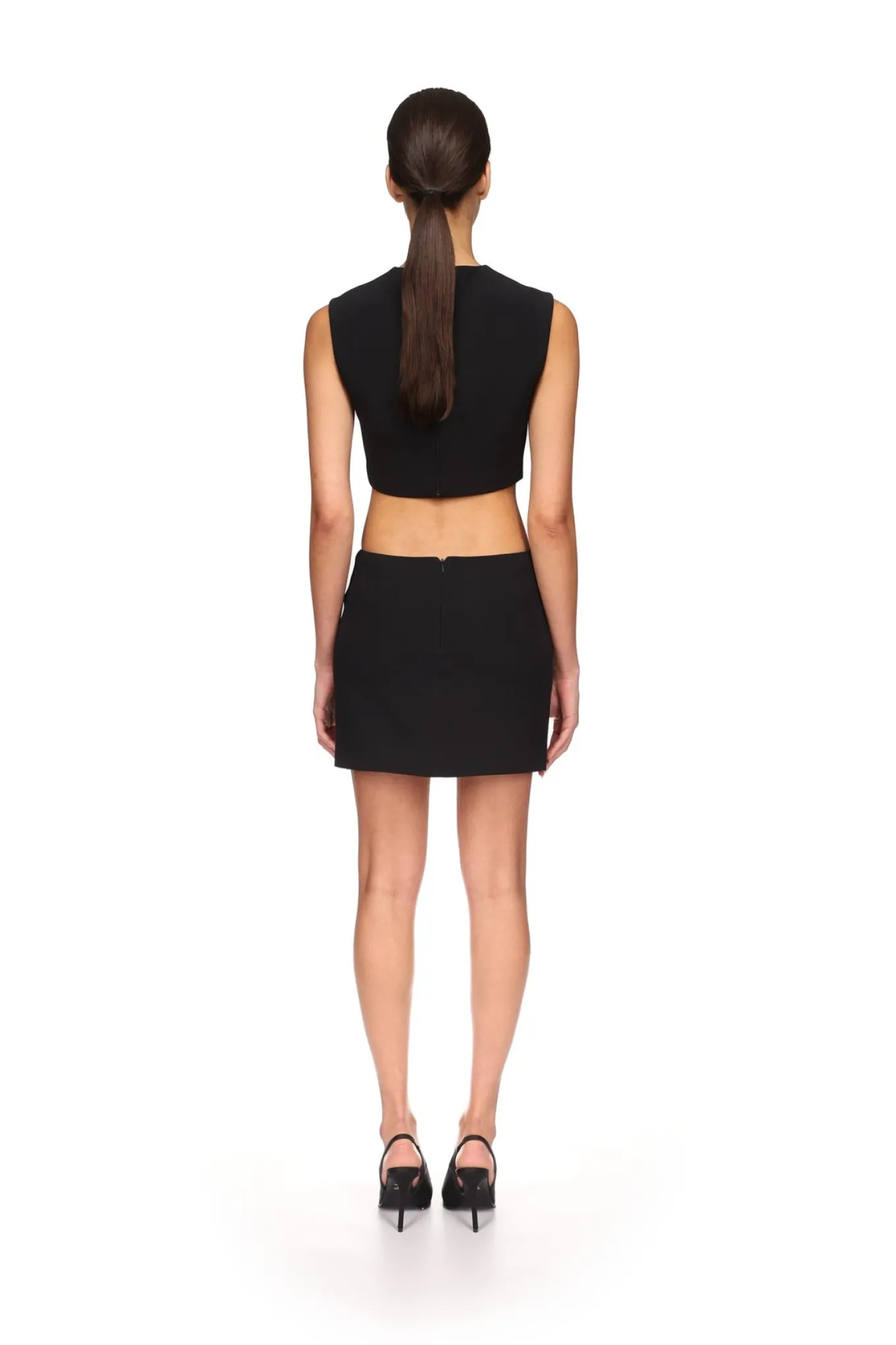 CRYSTAL FEATHER CROP TOP