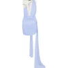 CRYSTAL HUMMINGBIRD AND SCARF DETAIL MINI DRESS