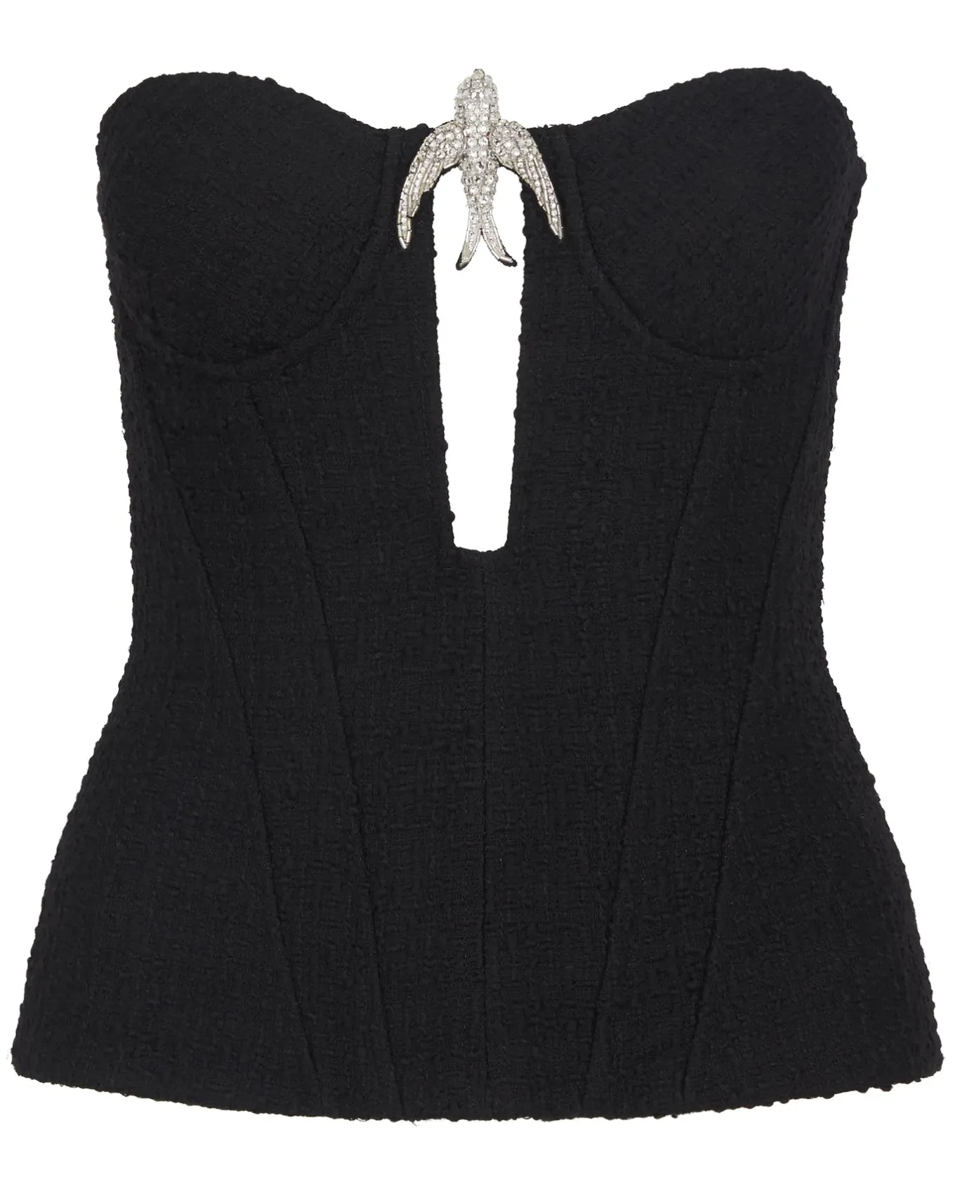 CRYSTAL SWALLOW CORSET TOP