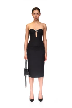 CRYSTAL SWALLOW CORSET TOP