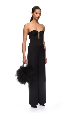 CRYSTAL SWALLOW WIDE LEG JUMPSUIT