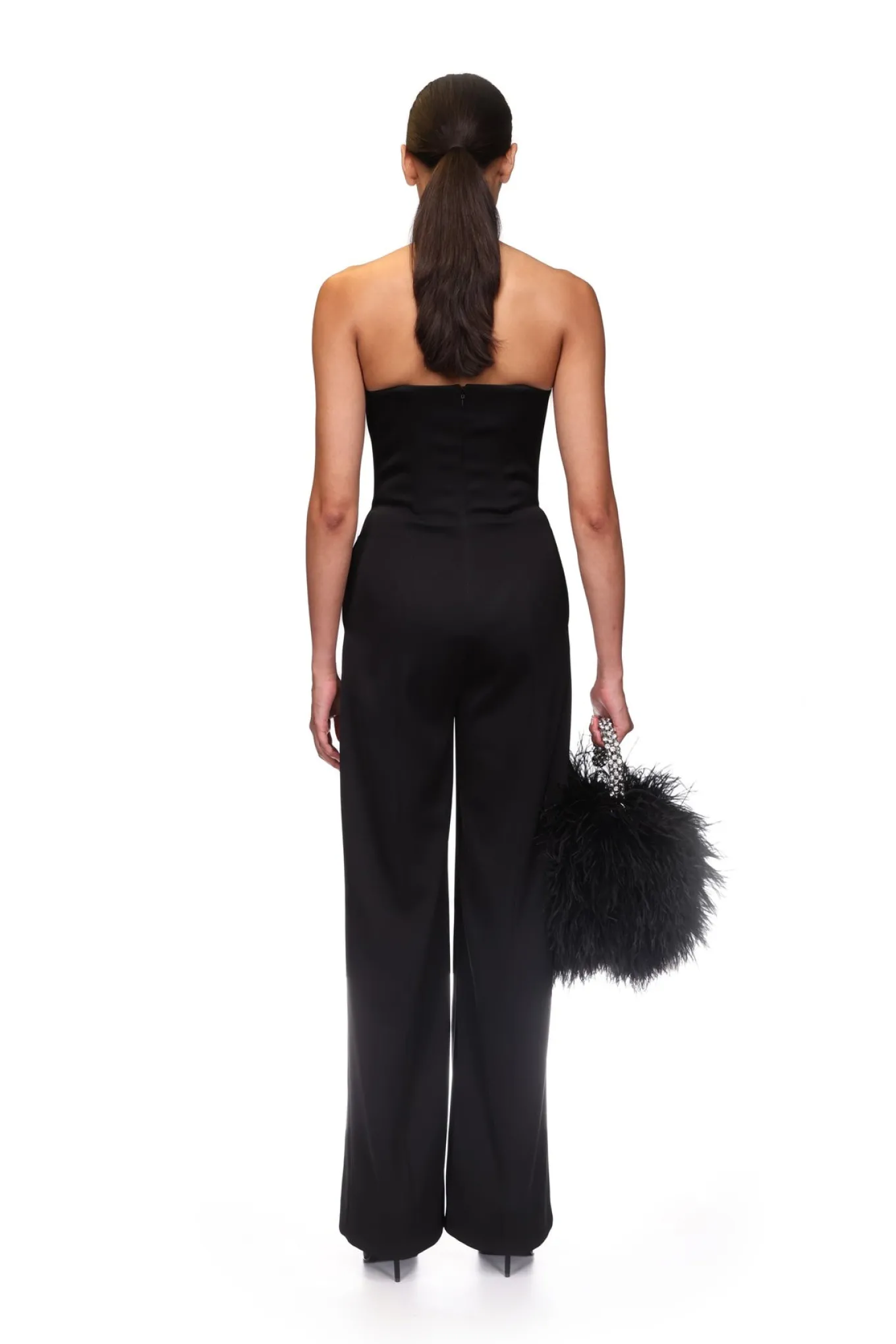 CRYSTAL SWALLOW WIDE LEG JUMPSUIT