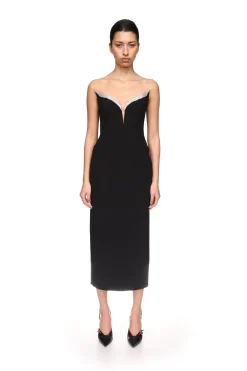 CRYSTAL WINGS MIDI DRESS