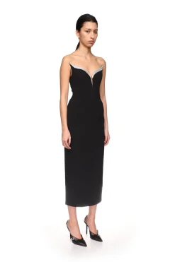 CRYSTAL WINGS MIDI DRESS