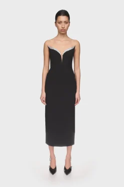 CRYSTAL WINGS MIDI DRESS