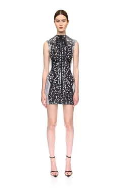 DEER HIDE PRINT MINI DRESS