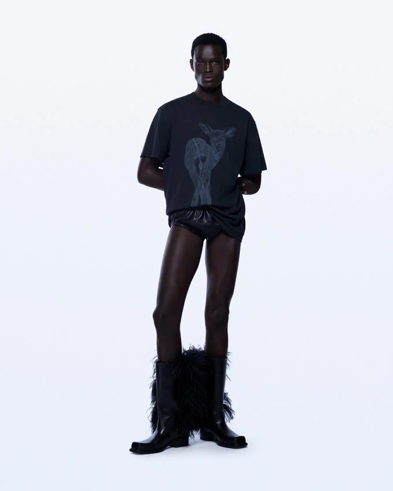 DEER PRINT T-SHIRT