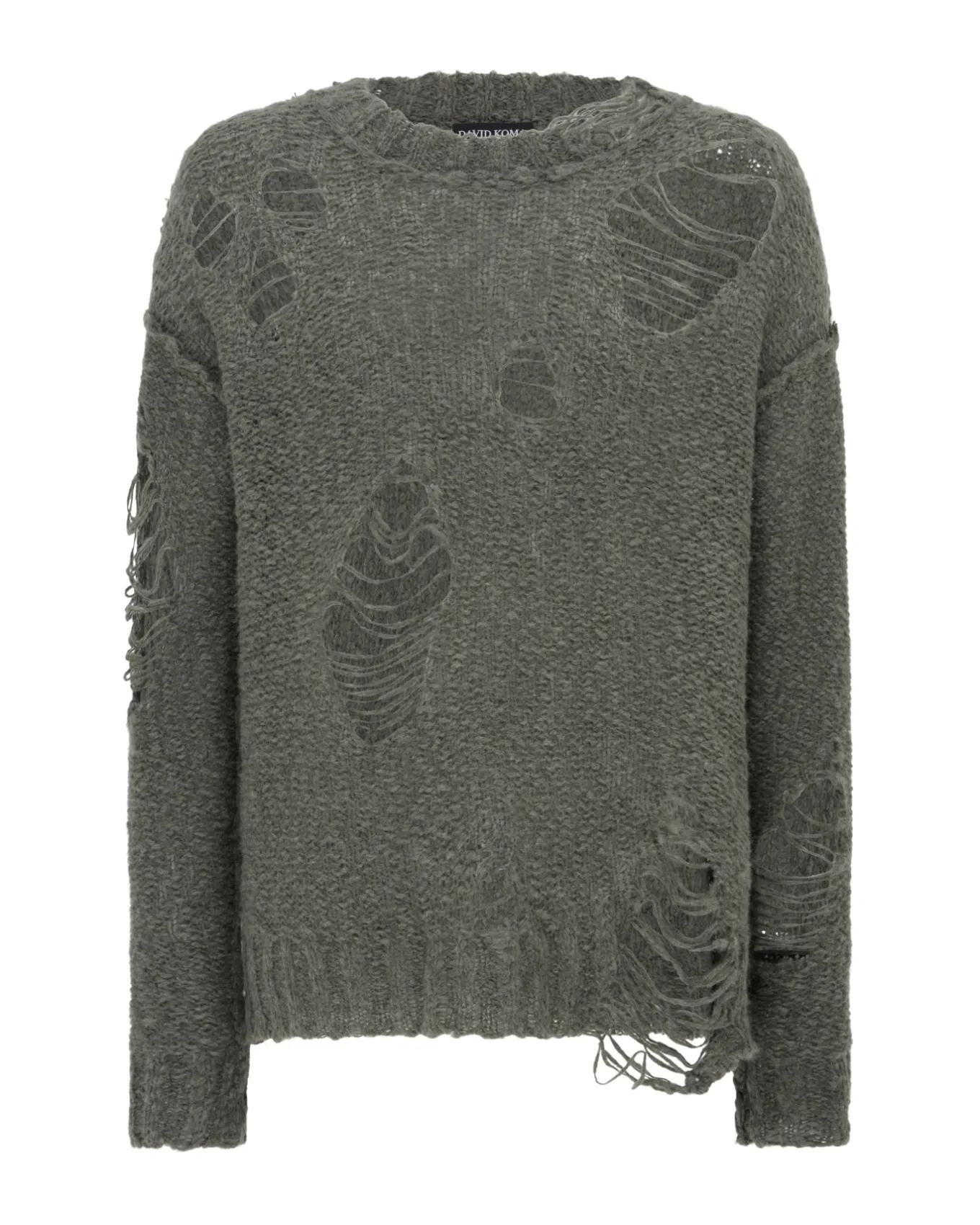 DISTRESSED KNIT CHUNKY JUMPER