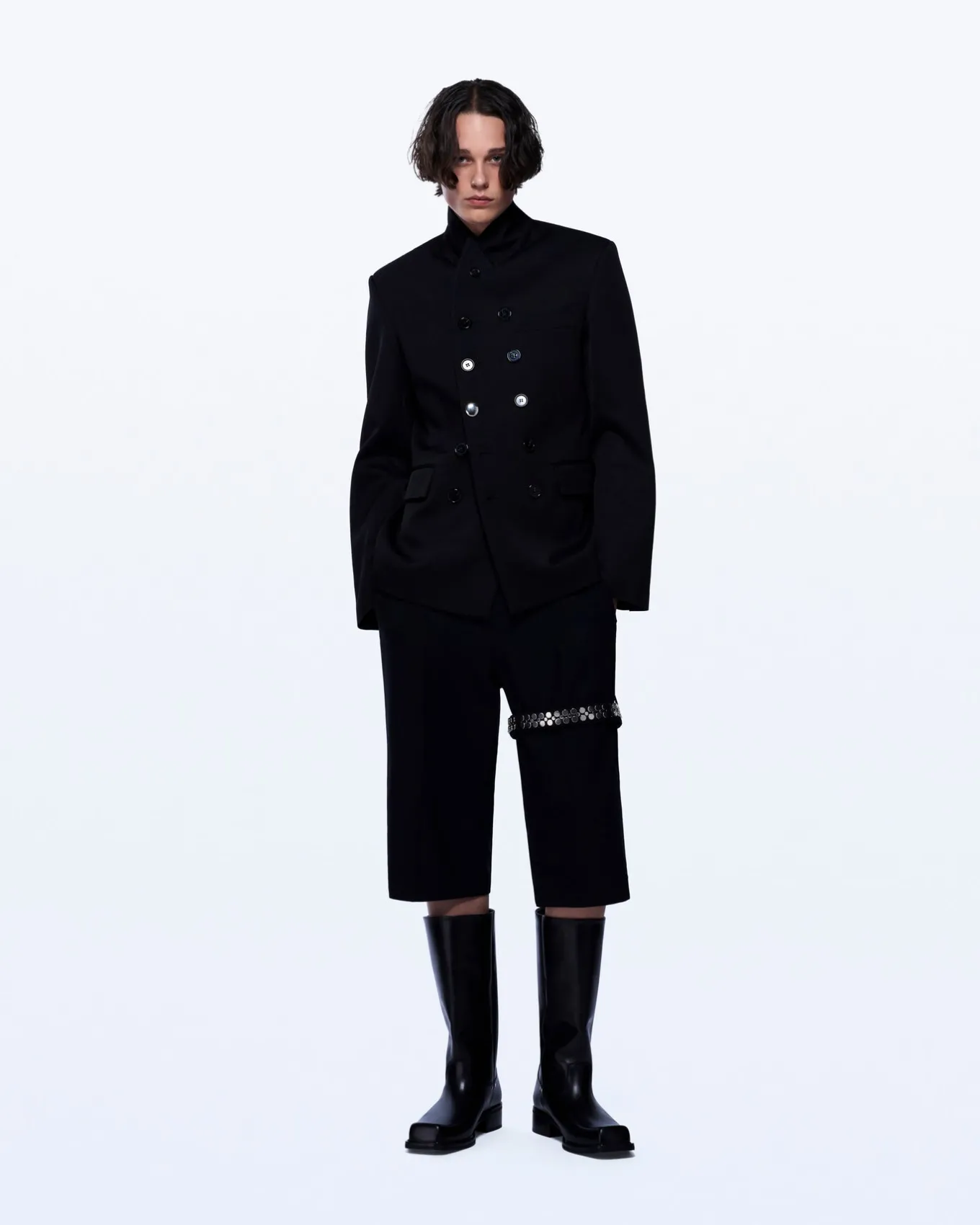 DOUBLE BREASTED TAILORED CHORE JACKET