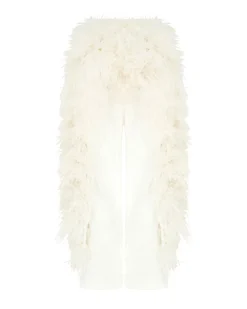 FEATHER PANEL DENIM TROUSERS