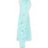 FEATHER PANEL TULLE TOP