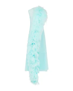 FEATHER PANEL TULLE TOP