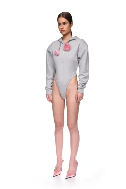 FLOWER CHAIN BODYSUIT WITH HOODIE