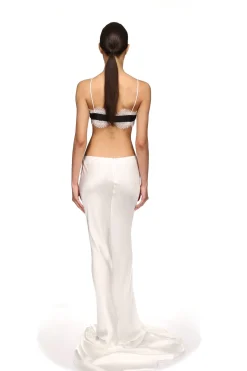 FRONT BOW AND LACE BRA TOP