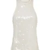 HALTERNECK SEQUIN TANK TOP