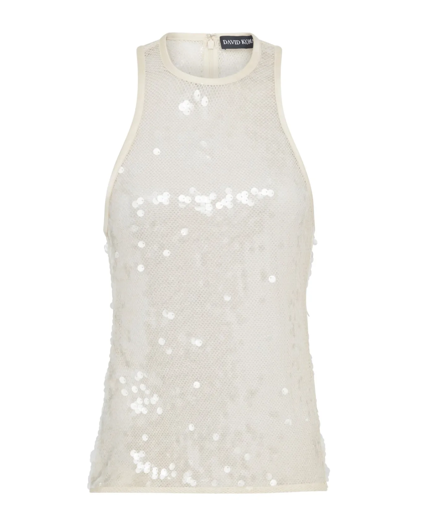 HALTERNECK SEQUIN TANK TOP