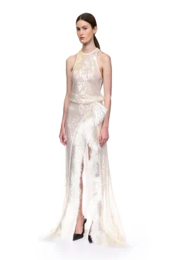 HALTERNECK SEQUIN TANK TOP