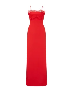LACE BRA DETAIL GOWN