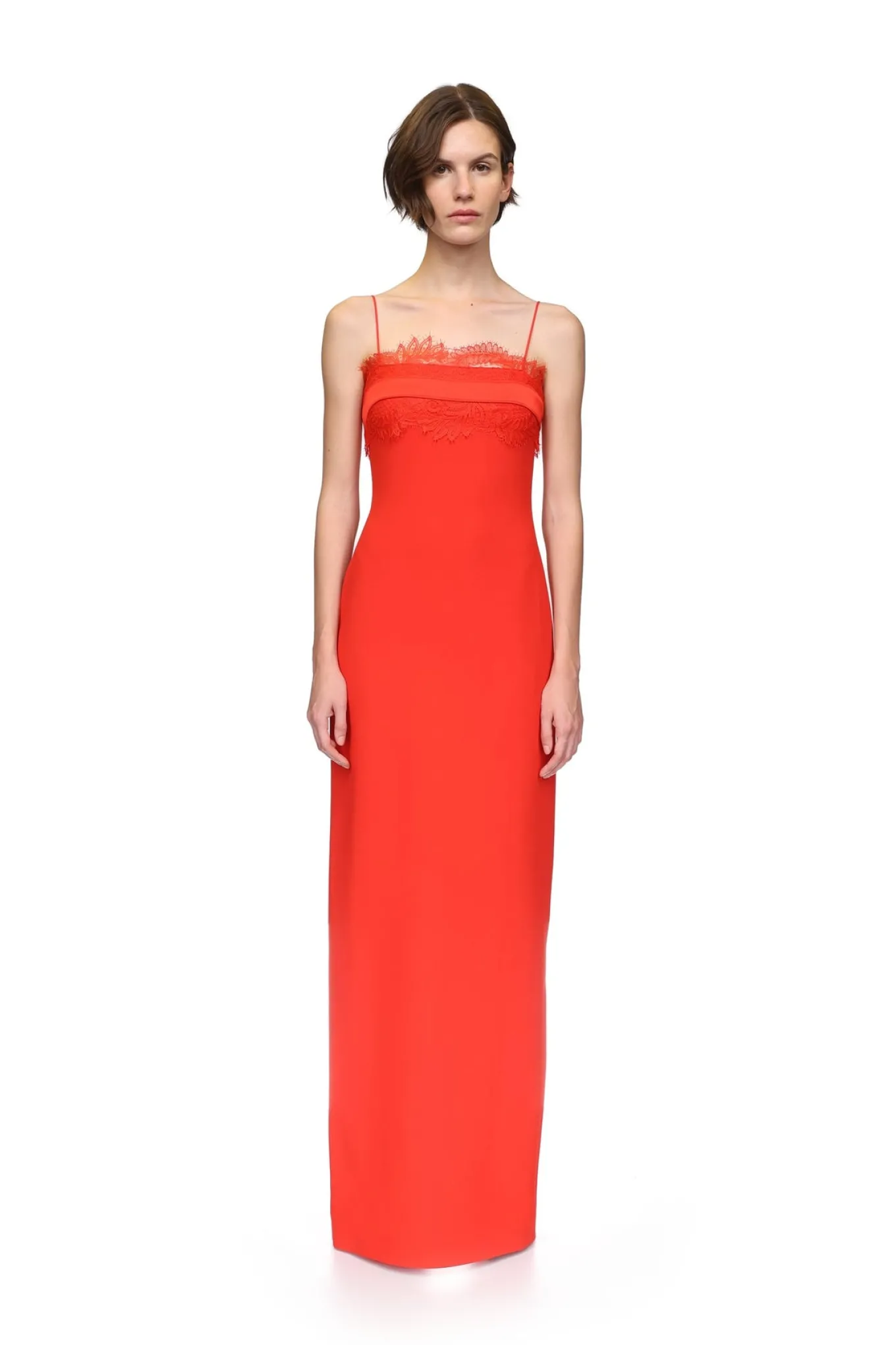 LACE BRA DETAIL GOWN