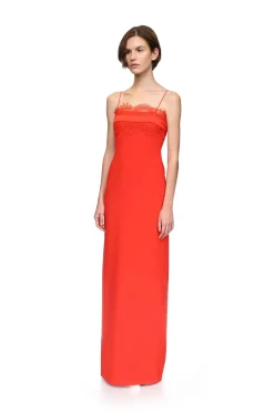 LACE BRA DETAIL GOWN