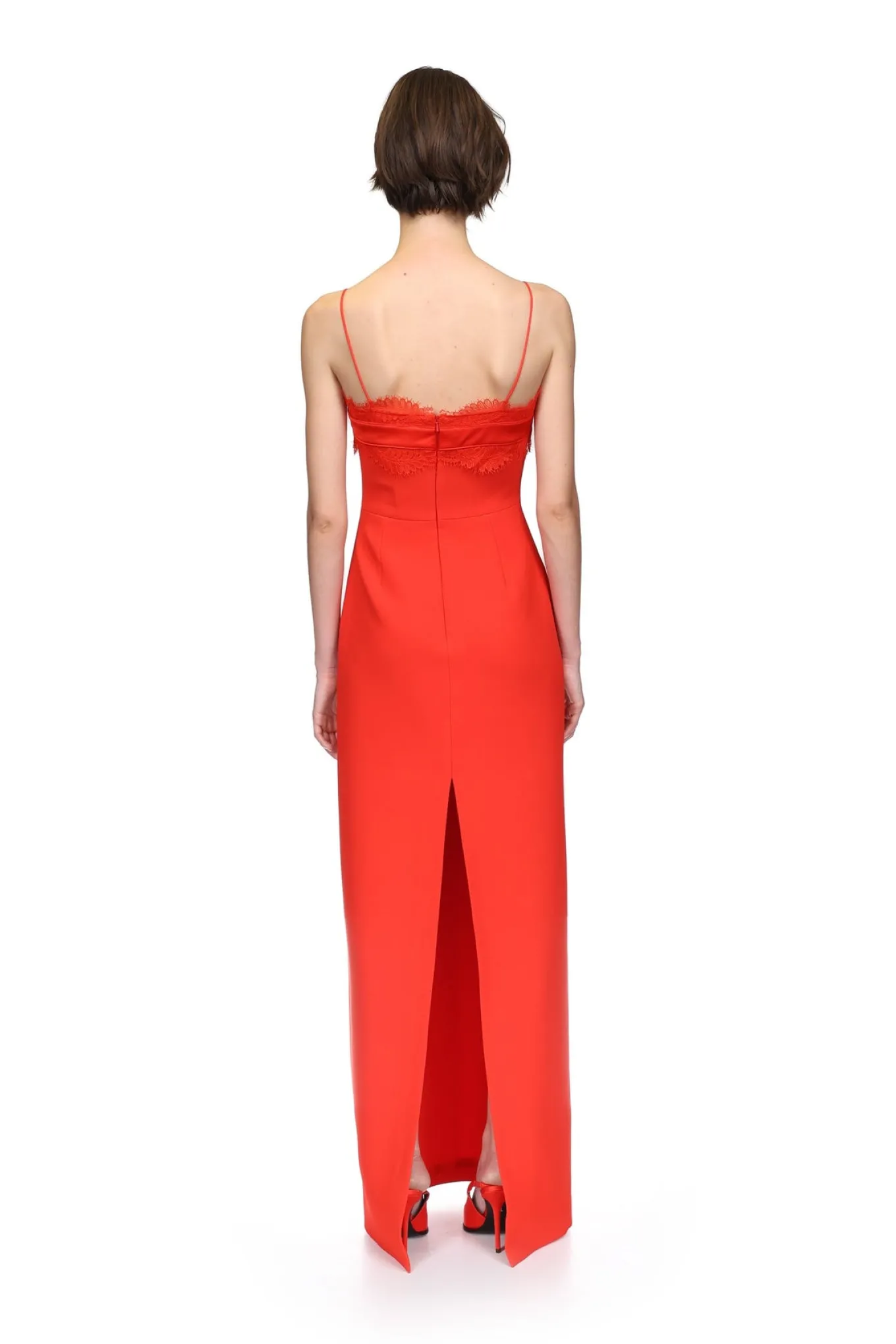 LACE BRA DETAIL GOWN