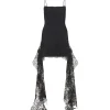 LACE HEM MINI DRESS
