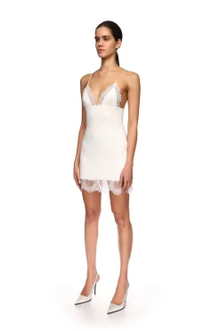 LACE TRIM CAMI MINI DRESS