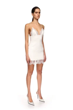 LACE TRIM CAMI MINI DRESS