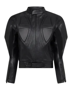 LEATHER BIKER JACKET