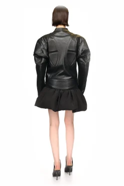 LEATHER BIKER JACKET