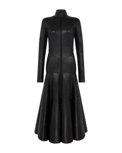 LEATHER COAT DRESS